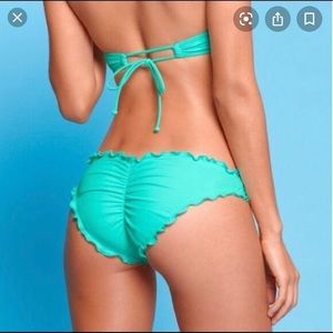 The ruffle cheeky bottom Victoria secret